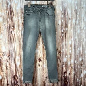 AG Adriano Goldschmied Ag-Ed Farrah High Rise Skinny Ankle Raw Hem Jeans 27